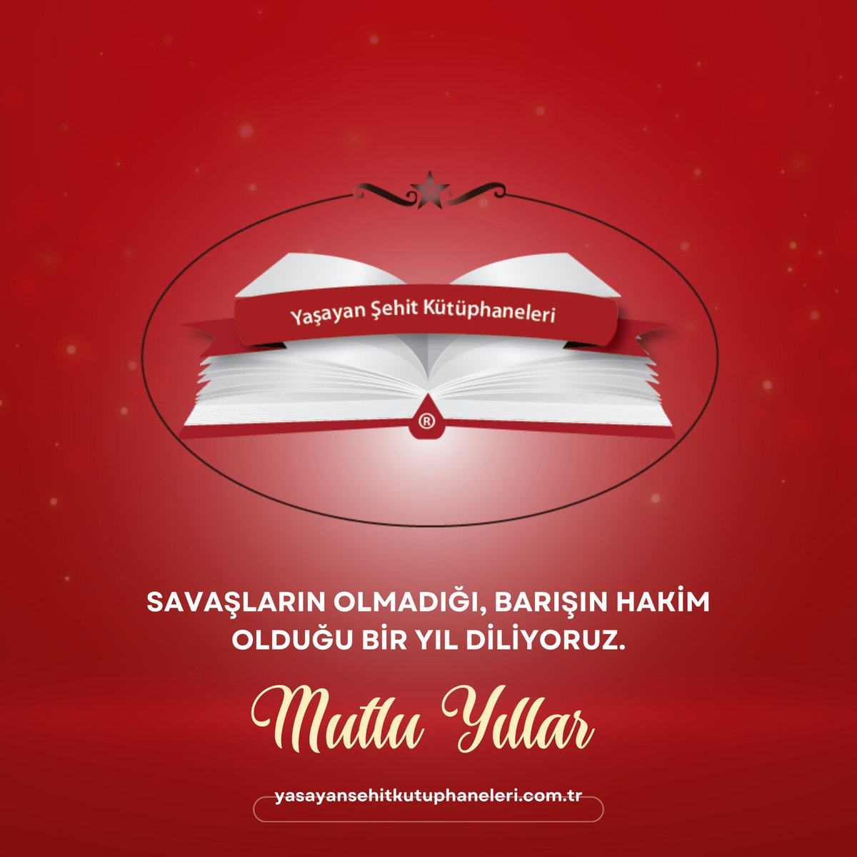 kutuphaneleri's tweet photo. Yeni yılınızı kutluyor, sağlık, huzur, mutluluk diliyoruz. Barış hep bizimle olsun. https://t.co/qqNrCmQIhT
