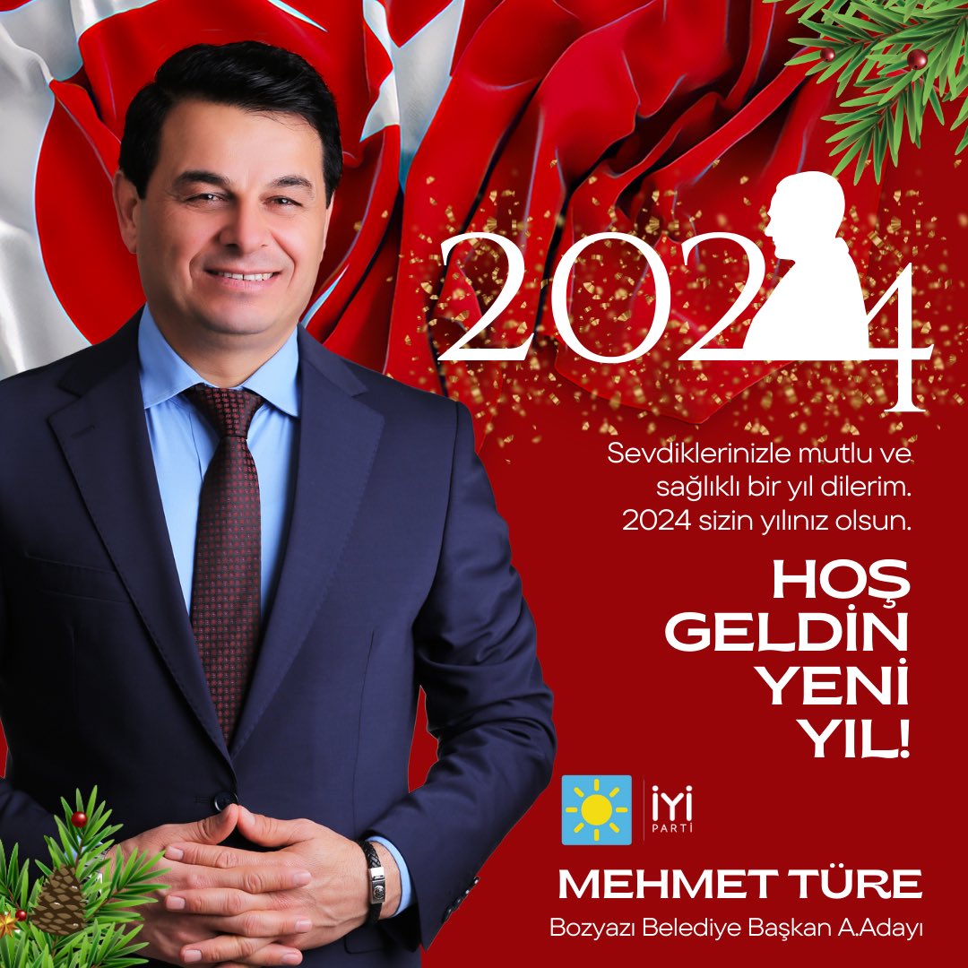ATATÜRK’ün evlatlarına yakışan bir yıl dilerim. 
Hoşgeldin 2024 
#iyiparti #bozyazı #mehmettüre #meralakşener #yeniyıl
