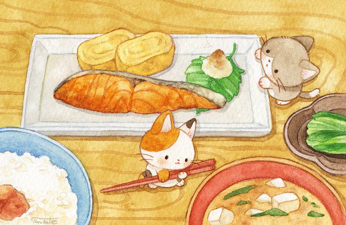 「plate rice bowl」 illustration images(Latest)