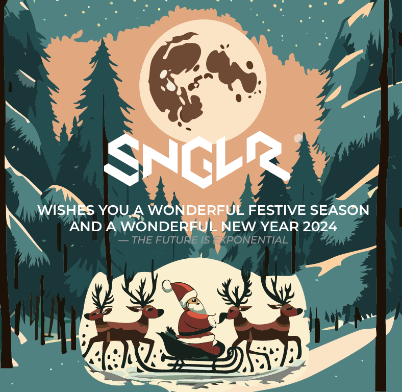 SNGLR3's tweet photo. We are wishing to all our friends, partners, investors, clients, followers a peaceful &amp; joyful festive season and a wonderful countdown of the Year-End --- and of course all the best for 2024! 

#SNGLR #ExponentialFuture

see you on the other side https://t.co/bFd3GsjgNX