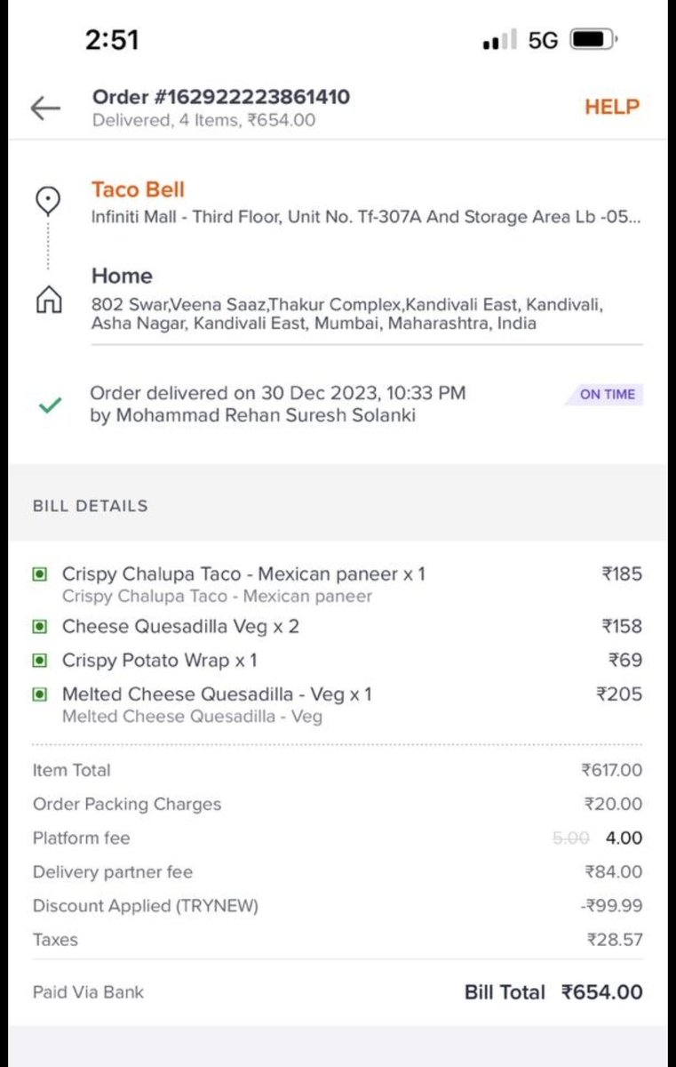 yad700's tweet photo. @SwiggyCares Order#162922223861410 https://t.co/91p7EztQh3