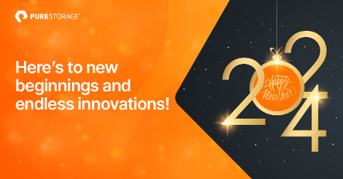 Toute l’équipe Pure France vous souhaite une merveilleuse nouvelle année. Qu'elle soit remplie de joie et de bonheur pour vous et vos proches ! 🤩
À une nouvelle année d'innovation et d'excellence dans le monde de la gestion des données ! 🎆 

#HappyNewYear2024 🚀 🌟
#PureStorage