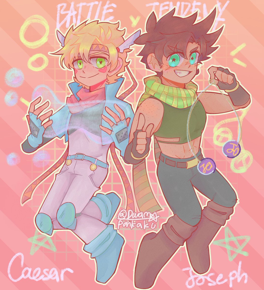 𝐁𝐀𝐓𝐓𝐋𝐄 𝐓𝐄𝐍𝐃𝐄𝐍𝐂𝐘 ★!!! 

#Caesarzeppeli #josephjoestar #caejose #jjba #jjbafanart #jojobizarreadventure #battletendency