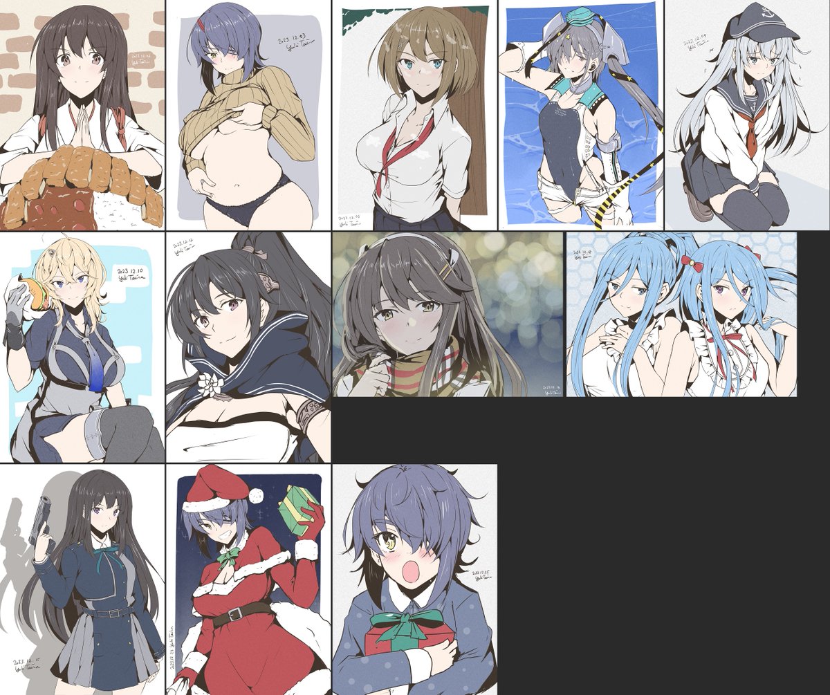 #今月描いた絵を晒そう  今月はちょい少なめ