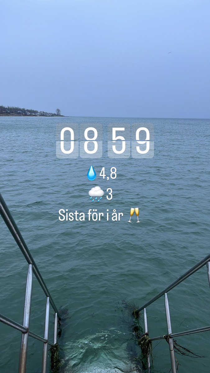 ErMurazor's tweet photo. Sista badet för i år #vinterbad https://t.co/v0Pv2Azob3