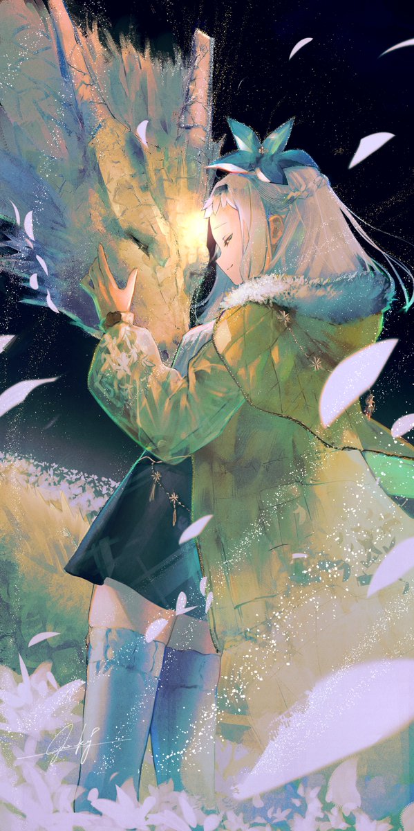 「『竜と癒しの魔女』#2024   明けましておめでとう御座います 」|ごろく / Gorokuのイラスト
