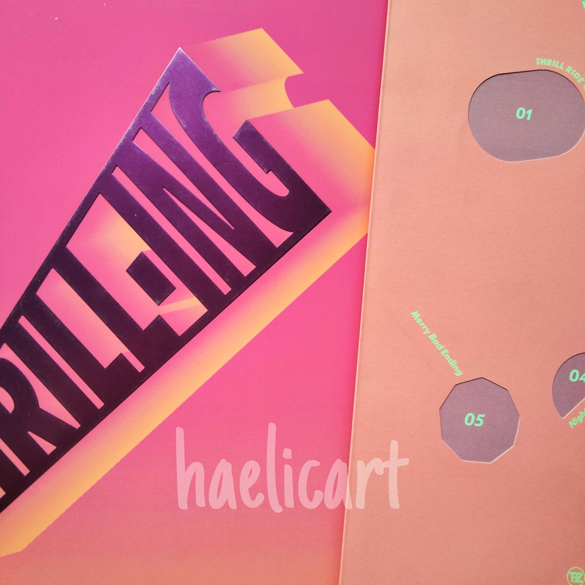 haelicart's tweet photo. *ੈ✩‧₊˚🥂 GIVEAWAY #4 ♫₊˚.🎆 ✧

✧˚ ༘ ⋆｡˚ tbz unsealed thrill-ing albums (inclus 2nd &amp; 3rd pics)
               - kick &amp; bang ver.

๑ mbf
๑ rt &amp; like this tweet + the tweets below
๑ will select (2) winners via twt picker on jan. 4
๑ winners must shoulder pf + sf https://t.co/a1EgNieB3v