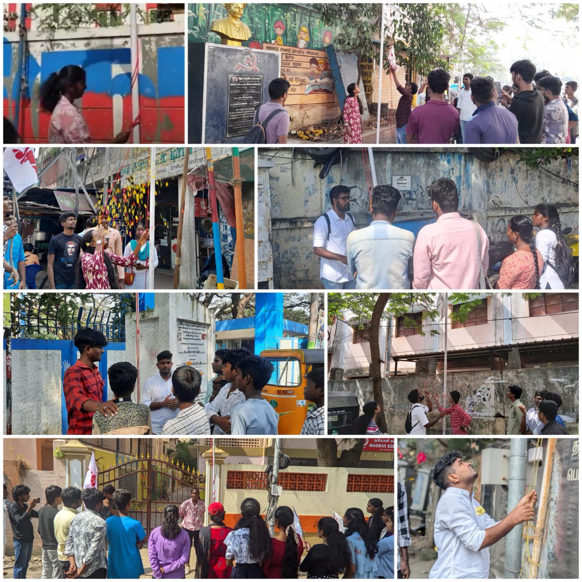 sficcdc's tweet photo. SFI-யின் 54வது அமைப்பு தினம் (30/12/2023) அன்று மத்திய சென்னை மாவட்டத்தில் 8 இடங்களில் உற்சாகமாக கொடியேற்றும் நிகழ்வு நடைபெற்றது.
மத்திய சென்னை
#Sfi #sfi54 #sficentralchennai https://t.co/od3rcyegR4