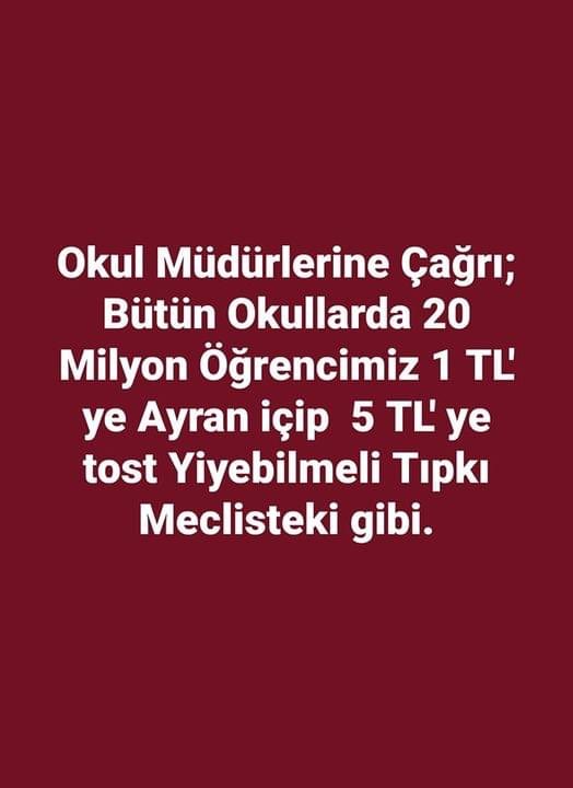 Su ücretsiz olmalı…