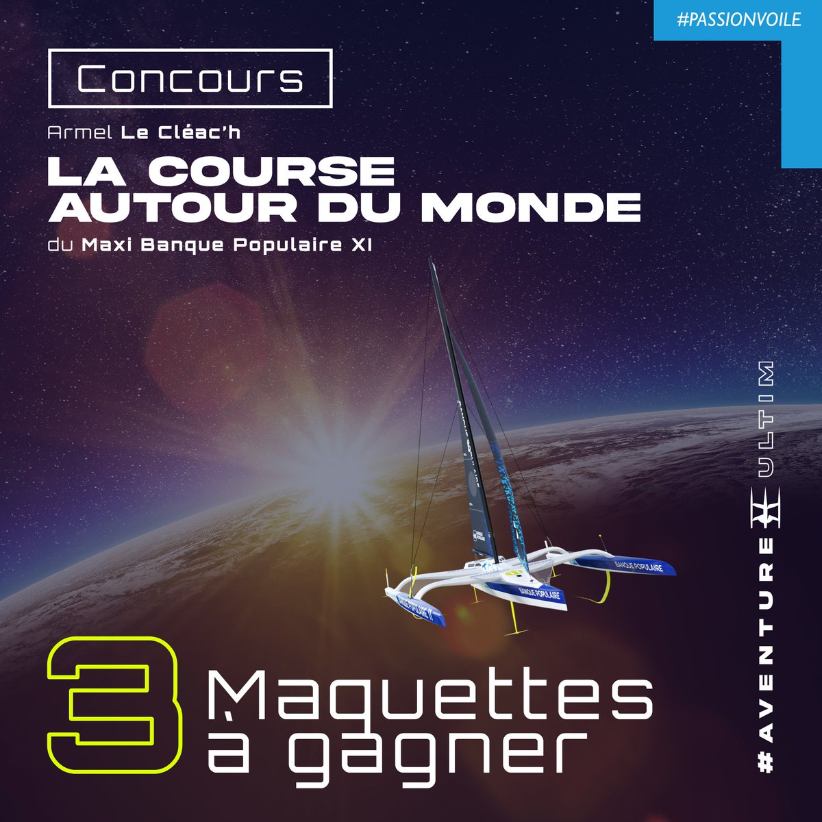Voile Banque Populaire (@voilebanquepop) on Twitter photo 🍀🎁 #Concours
Follow <a href="/VoileBanquePop/">Voile Banque Populaire</a> + RT ce post pour tenter de gagner l'une des 3 maquettes cartonnées du Maxi Banque Populaire XI en jeu 🙌⛵️
Tirage au sort le 2/01 à 10h !
#PassionVoile #AventureUltim 🍀🎁 #Concours
Follow <a href="/VoileBanquePop/">Voile Banque Populaire</a> + RT ce post pour tenter de gagner l'une des 3 maquettes cartonnées du Maxi Banque Populaire XI en jeu 🙌⛵️
Tirage au sort le 2/01 à 10h !
#PassionVoile #AventureUltim
