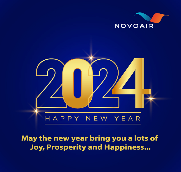 NOVOAIR's tweet photo. May the new year bring you Joy, Prosperity and Happiness! https://t.co/i0a4eelETu