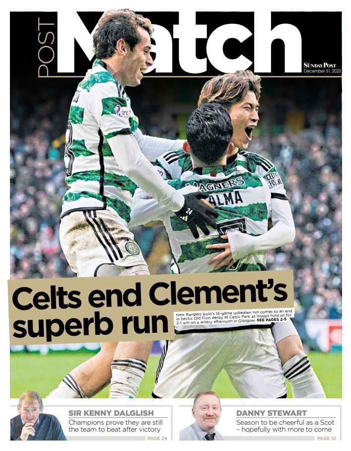 Inside today's Sunday Post: 🎄 The best in lifestyle and entertainment in a bumper New Year P.S. Magazine 🤔 Test your brain with our puzzle section ⚽️ The weekend's football action and Sir Kenny Dalglish column in PostMatch