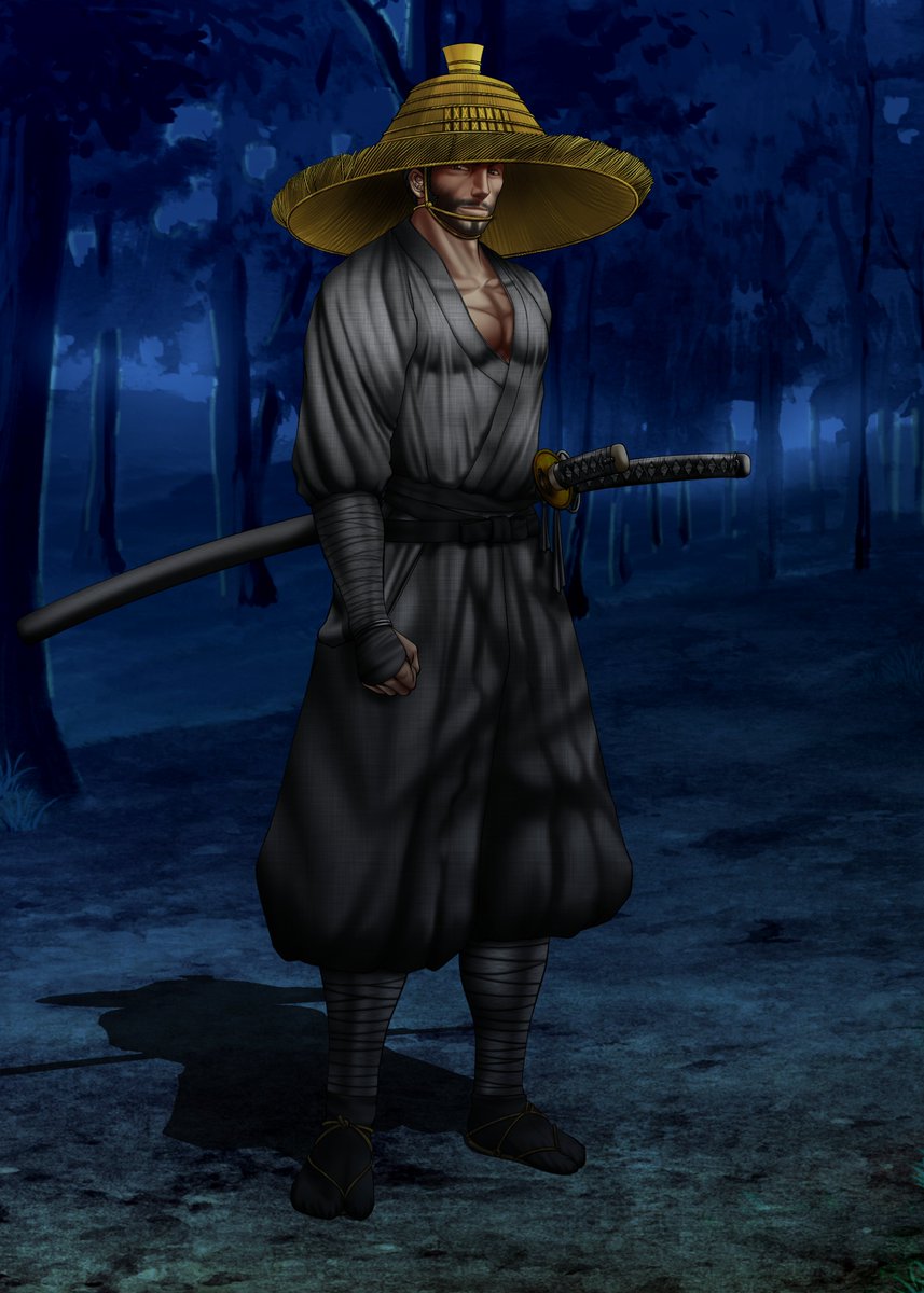 #リポストもいいねもいらねえから僕の描いたイケオジをみてくれ 