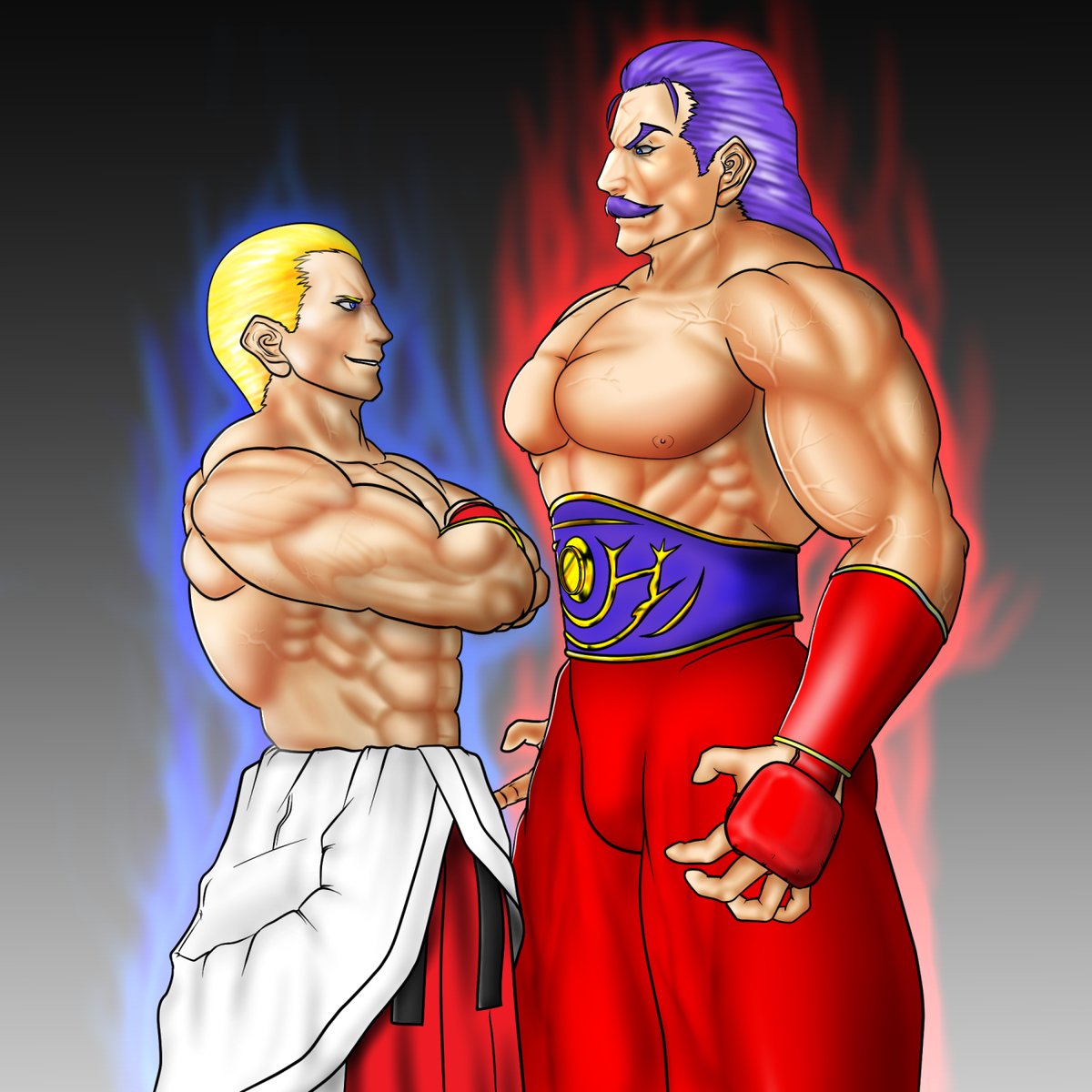 #リポストもいいねもいらねえから僕の描いたイケオジをみてくれ 