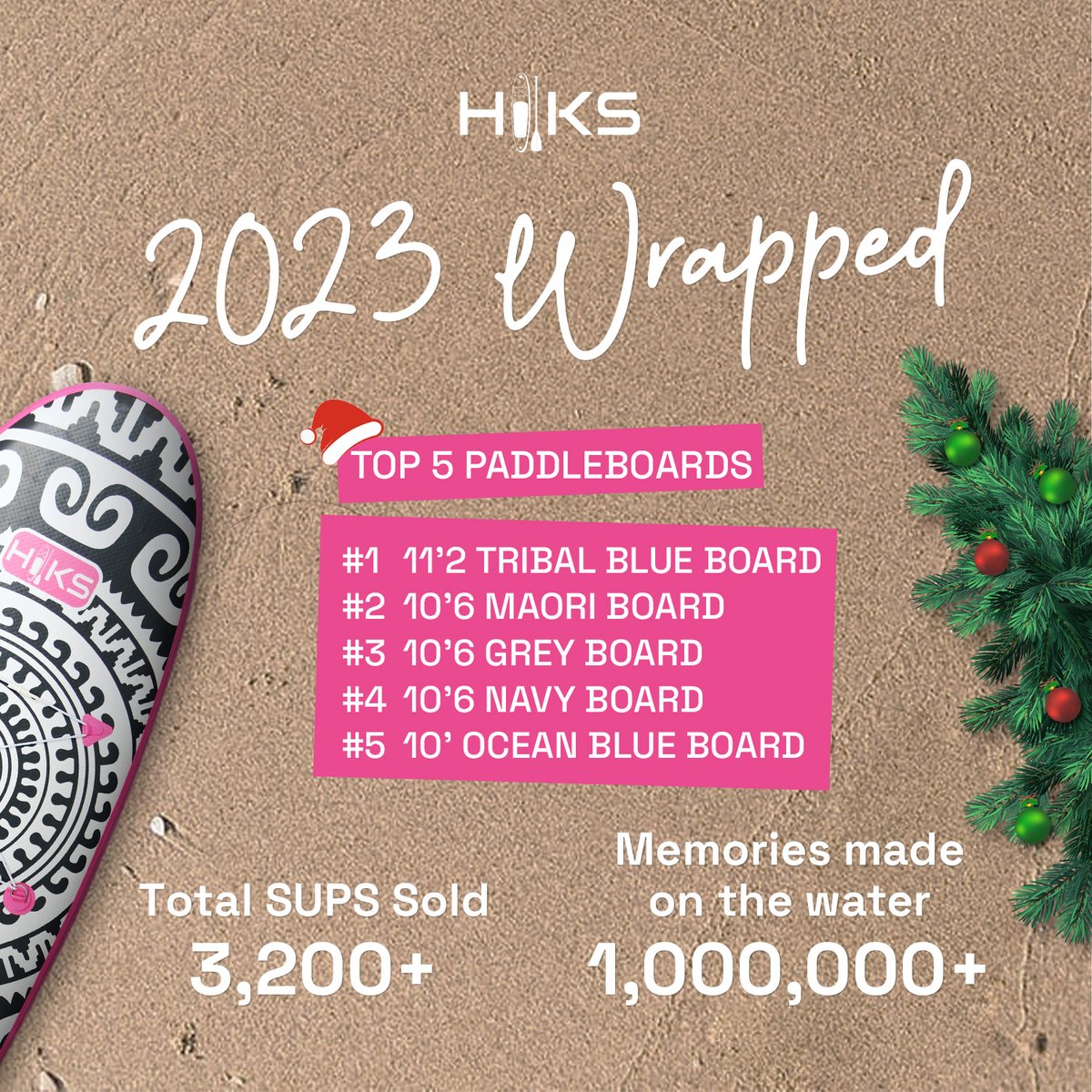 HIKS_SUP's tweet photo. We're riding the waves of the year with a splash of gratitude for you! Here's to more adventures, relaxation, and freedom that come with SUPing. Let's set sail and seize 2024! 🌊💙 https://t.co/2heMCw6yoI