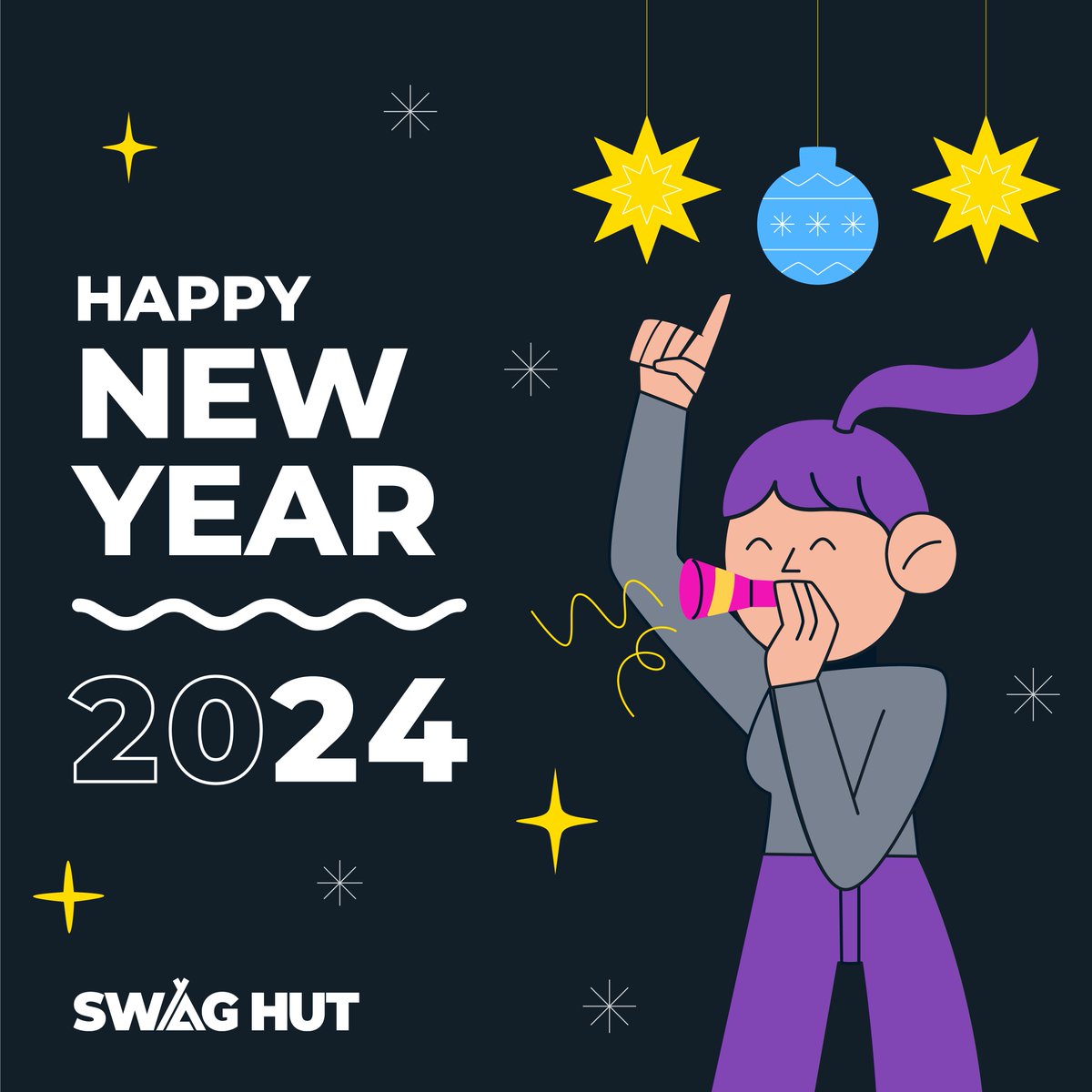 Cheers to a brand new year filled with possibilities! 🎉🥂 Wishing our clients and team a joyful New Year's celebration. We'll be back in action on the 2nd, ready to conquer 2024 together! 🌟 #HappyNewYear #promotionalmerchandise #swag #sustainableswag #employeeappreciation
