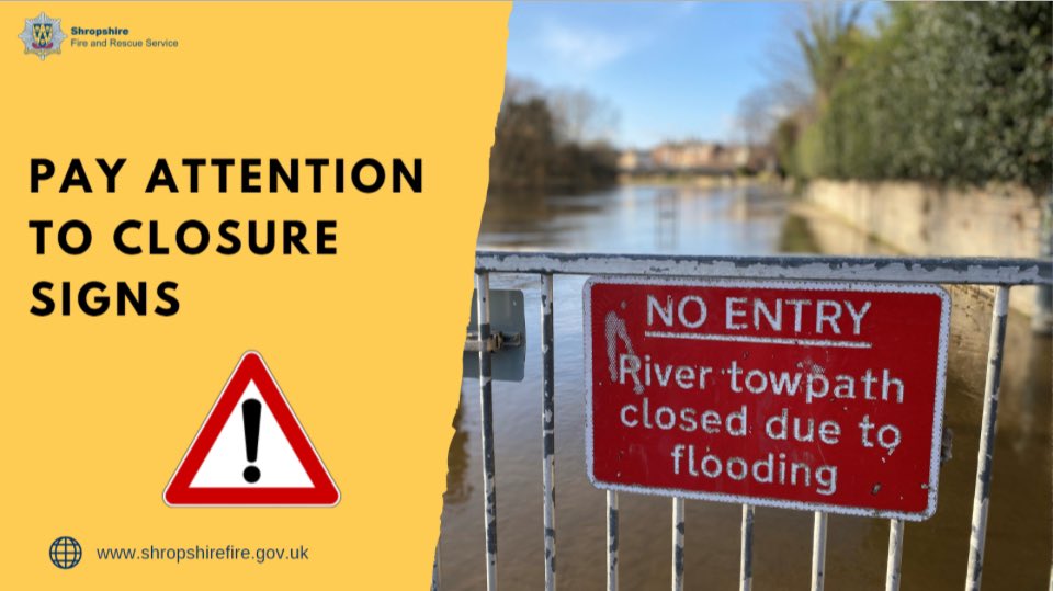 🎉 If you’re out celebrating this evening in any of our towns on the river, please take extra care. 👫Make sure your friends get home safely. ⚠️ Avoid riverside walks. ⛔️ Don’t walk through flood water. 🥳 Have a wonderful evening celebrating safely. @BBCShropshire