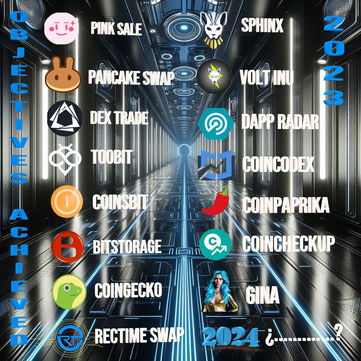 The RecTime team wishes you a good end of the year. 🥂 🪅 

We would like to review RecTime's achievements in only 4 months on the market. 💪 

We are sure that 2024 will be a great year for RecTime explosion. 💥🚀 

💫Play The Next Step 💫

#BNB #Binance #Rtime #Web3 #2024