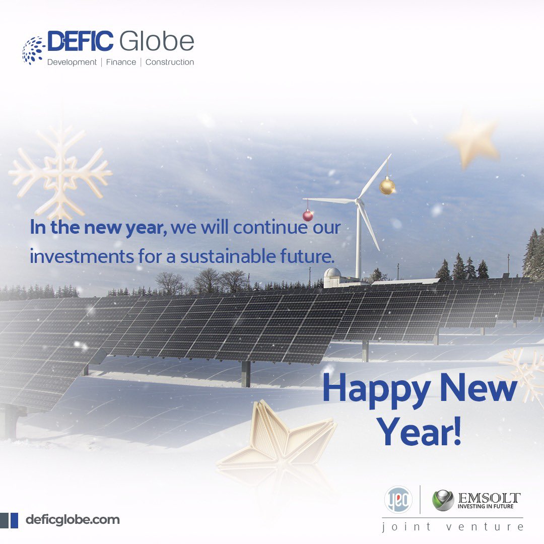 deficglobe's tweet photo. In 2024, we will continue our efforts and sustainable investments for a sustainable future.Happy New Year!#DEFIC #DEFICGlobe  #Welcome2024 #HappyNewYear https://t.co/Aq6qX5YEFS