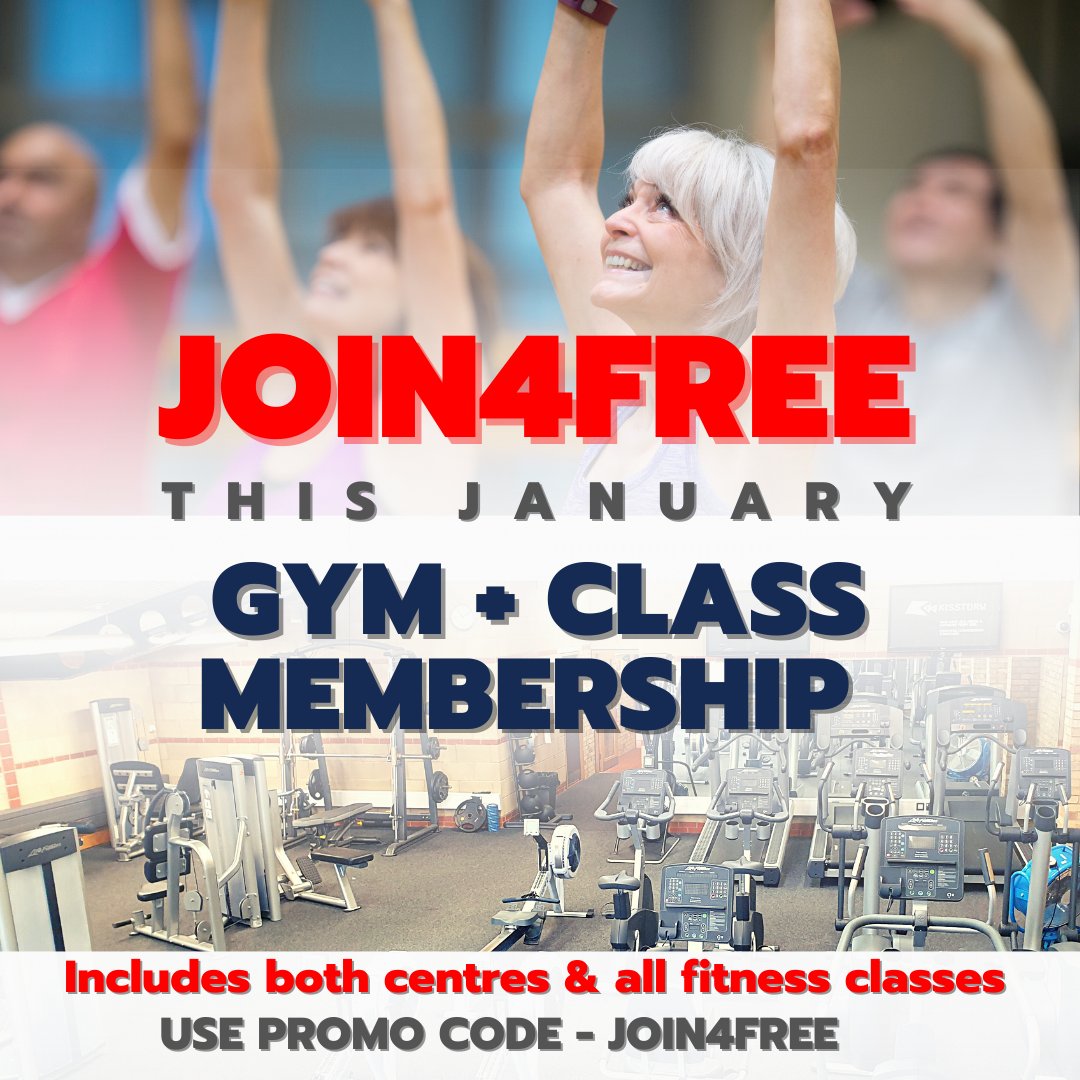 JOIN FOR FREE this January Offer applies to 1, 3 and 6 month membership packages. Promo code - JOIN4FREE Come and join our friendly community centres. Membership includes use of both Wellsway and SBL Sports Centres and all fitness classes.