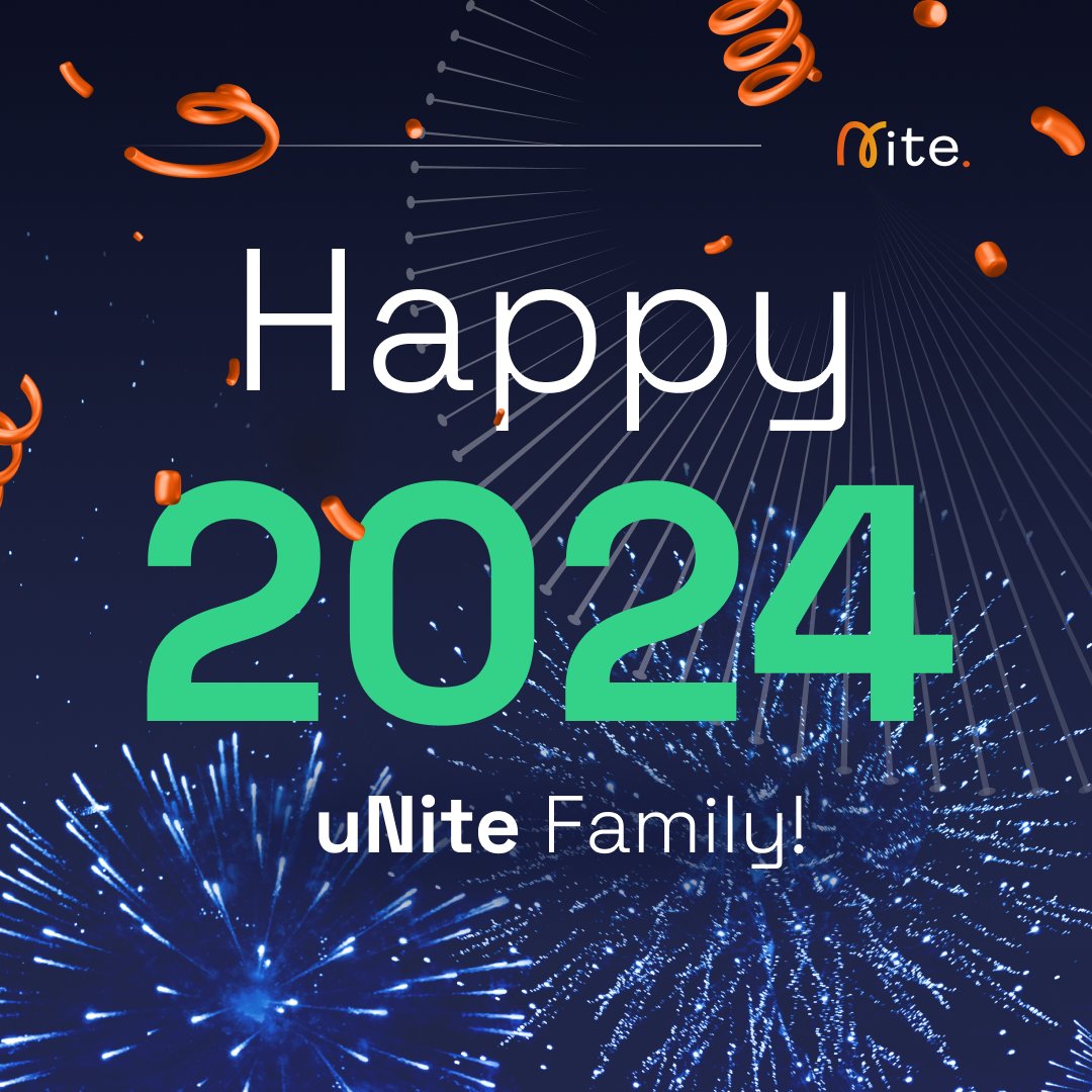 🎆 Happy 2024, uNite Family! 🌟 

This year, we continue to unite investors, developers, and #crypto enthusiasts in our journey of innovation and growth. Here's to transforming the crypto landscape with our dynamic community. #uNite2024 #CryptoCommunity #blockchain