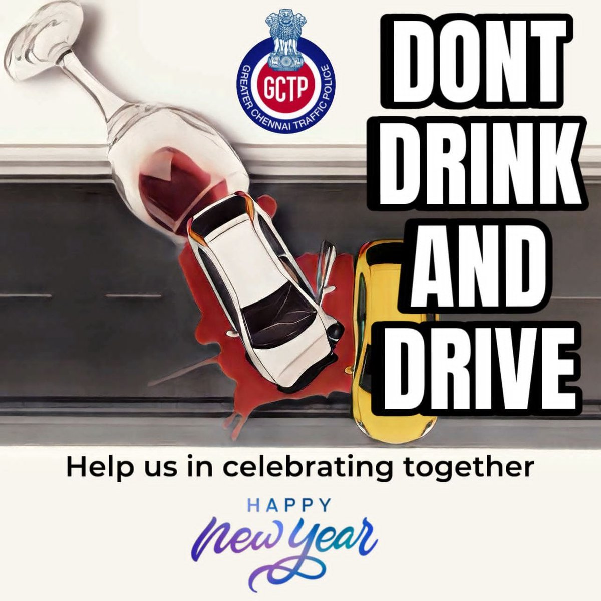 ChennaiTraffic's tweet image. DON’T DRINK & DRIVE
AND
"HELP US TO CELEBRATE TOGETHER"
HAPPY NEW YEAR 2024
#NewYear2024
#Chennai #Traffic #Police
@SandeepRRathore
@R_Sudhakar_Ips
@chennaipolice_