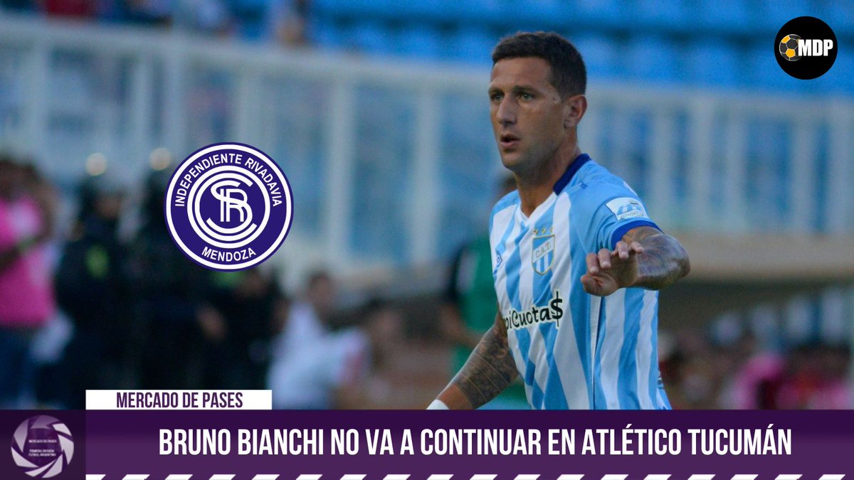 MDePasesArg's tweet photo. #MercadoDePases | 🚨 Bruno Bianchi NO va a seguir en #AtleticoTucuman. El defensor no es prioridad para el cuerpo técnico y podría recalar en #IndependienteRivadavia, que le acercó una oferta✍️🏼. https://t.co/kPcxxXZG5k