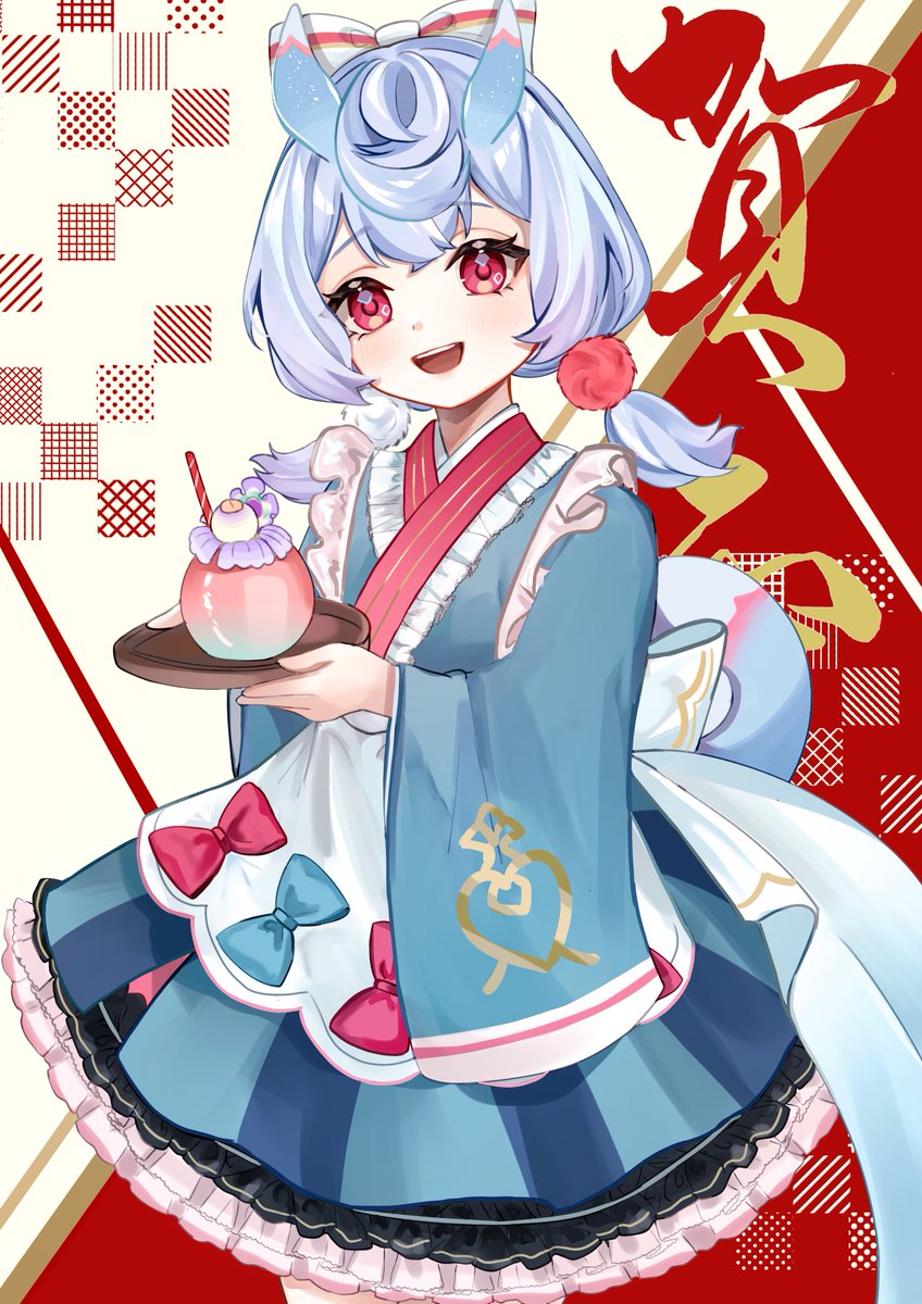 gnsn_tukituki's tweet image. #フォンテーヌお正月企画
#GenshinImpact 
#Cygwin
シグウィンちゃんも担当させていただきました🌟お正月スペシャルミルクセーキ付き…🩵