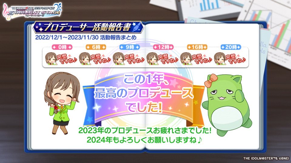 私のプロデューサー活動報告書を公開します！
#デレステ #プロデューサー活動報告書