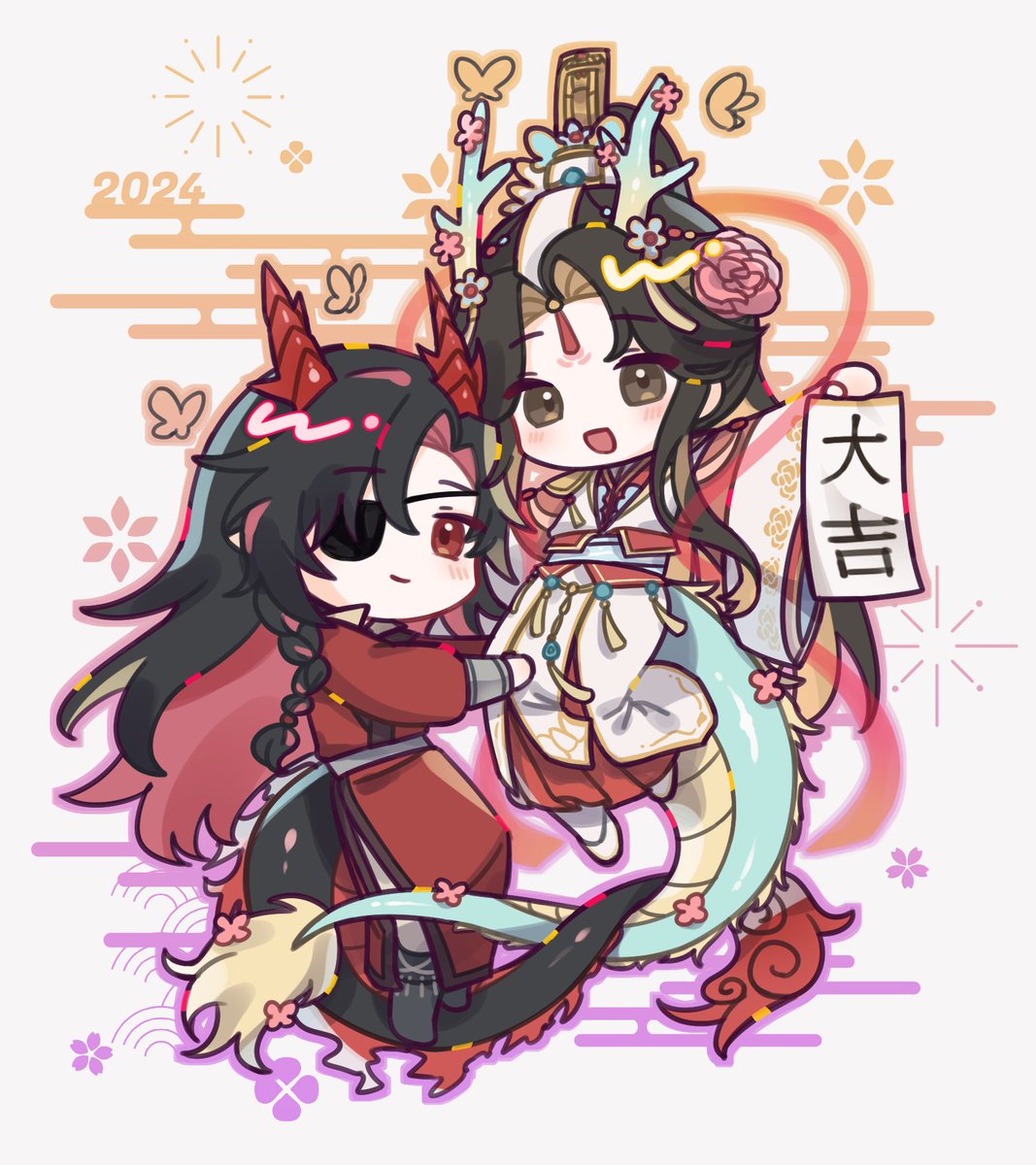 #TGCF #天官賜福 #HappyNewYear    
새복많 화련 🐉