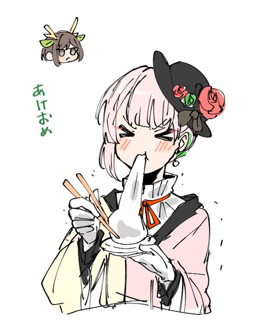 「flower mochi」 illustration images(Latest)