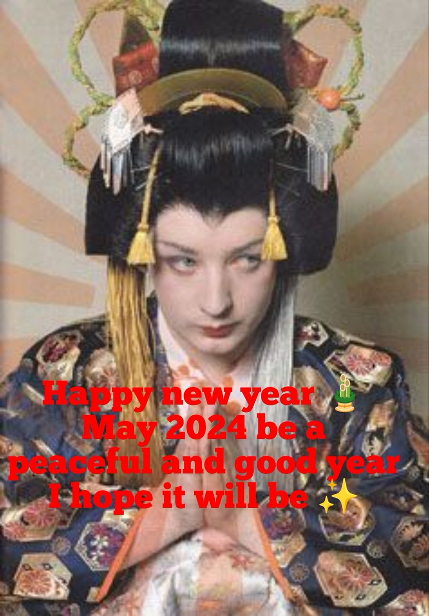 Happy New Year 🎍
Japan has reached the year 2024✨
To all the Boy George fans, thank you for the fun time last year ❣️