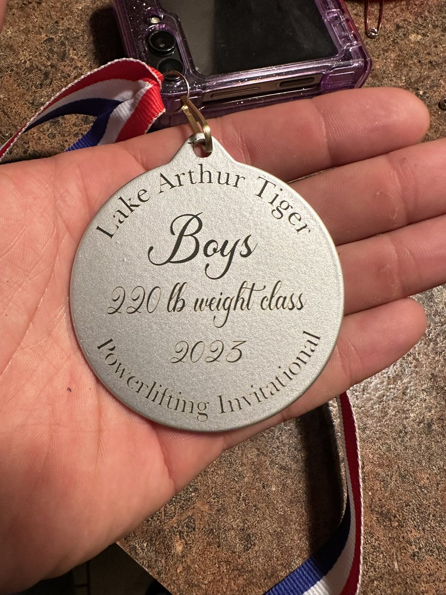 Blessed to receive second place at the first powerlifting meet of the year