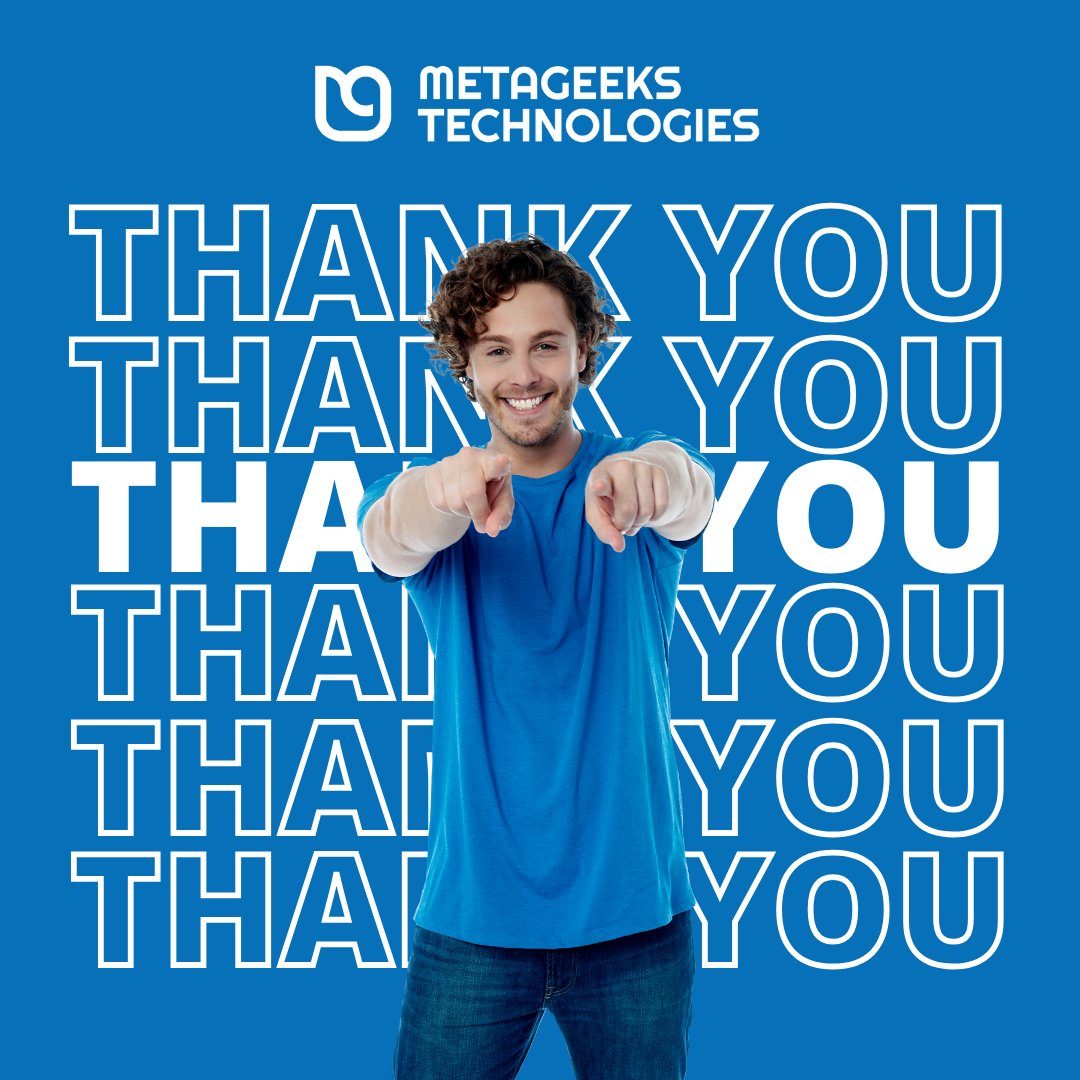 MetaGeeks_tech's tweet image. 🎉 Huge thanks to the amazing #Metageeks team for an outstanding year! 🚀 Your hard work and dedication have been the key to our success. Excited for more growth and achievements in 2024! 🌟 #Gratitude #Success2023