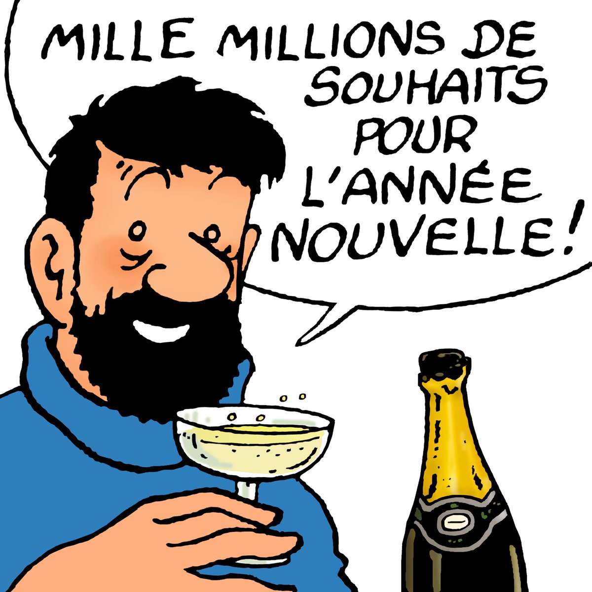 1967 • Carte de vœux annuelle HERGÉ