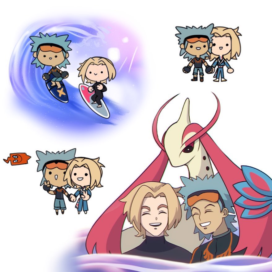 Wasn’t expecting to get this comm in today ! But omg I love my lil BeachBro’s  soo much ! 🏝️

@/pnaplss thank you so much for my boys !

#PokemonOC #OCArt #OC