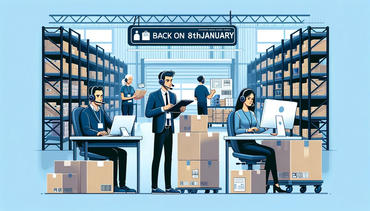 Dankeschön an unsere treuen Kunden für ein tolles Jahr! 🌟 Unser Team braucht eine kurze Verschnaufpause, aber keine Sorge, ab dem 8. Januar sind wir wieder für euch da. Bis dahin wünschen wir euch ein frohes und gesundes neues Jahr 2024🎉📦 P.S.: Heute endet die Weihnachtsaktion