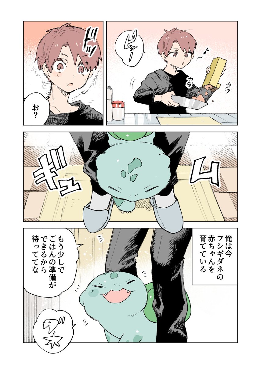 赤ちゃんフシギダネの漫画