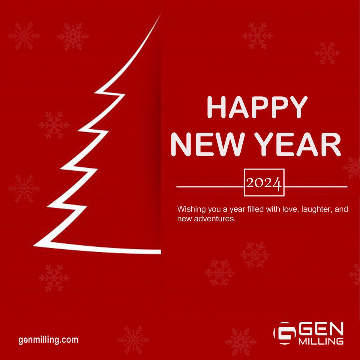 May the New Year bring joy, peace, and happiness to you and your family.. 

#genmilling #happynewyear #happynewyear2024
