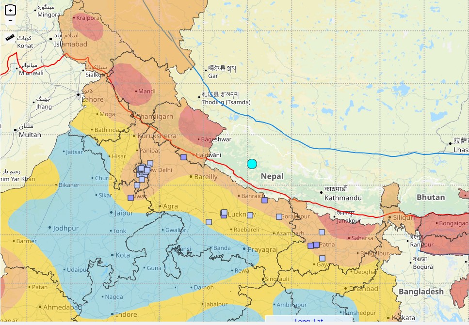 A Preliminary Report of Low Atmospheric Ion Frequency Anomaly before November 03, 2023, Western Nepal Earthquake M 6.4 #Lions #earthquakes #NewYear