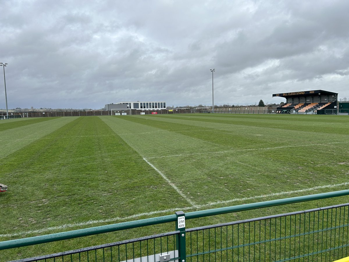 Final job of 2023, <a href="/stotfoldfc/">Stotfold FC</a>  pitch ready for New Year’s Day.
Tough couple of months for all groundsman out there with this weather. Praying for better weather in 2024