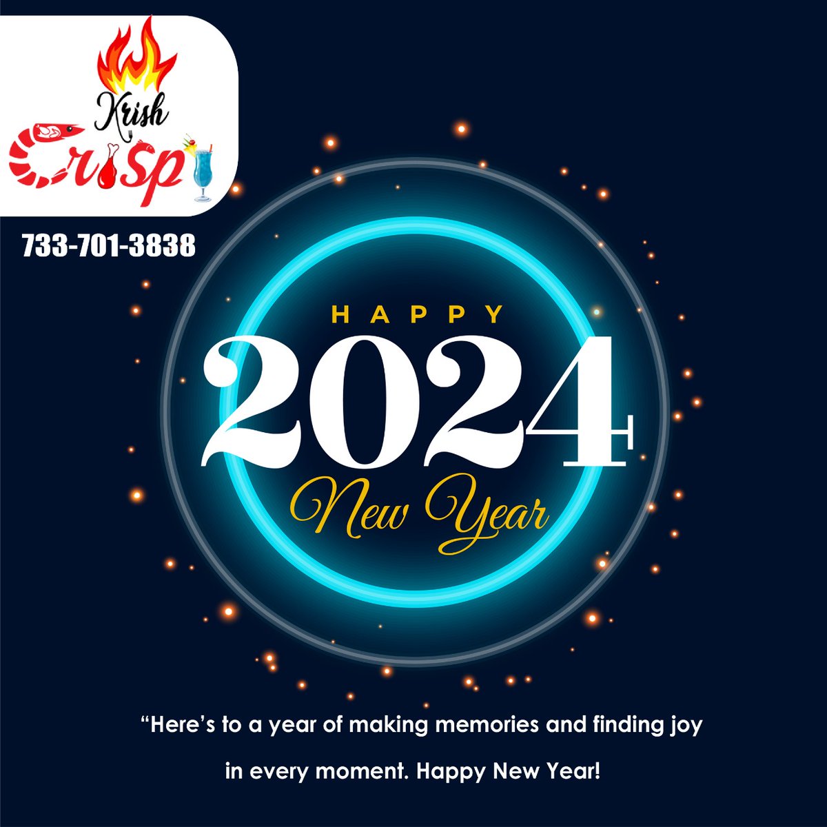 HAPPY NEW YEAR
KRISH CRISPY
CONTACT US :- 7337013838

#krishcrispy #yummyfood #coffee #crispychicken #dizirina #chunkychips #dizirina #deliciousfoods #vegrecipes #winnerwinnerchickendinner #milkshake #chickenwings #chicken #crispy #nonvegrecipes #smothies #deliciousfood