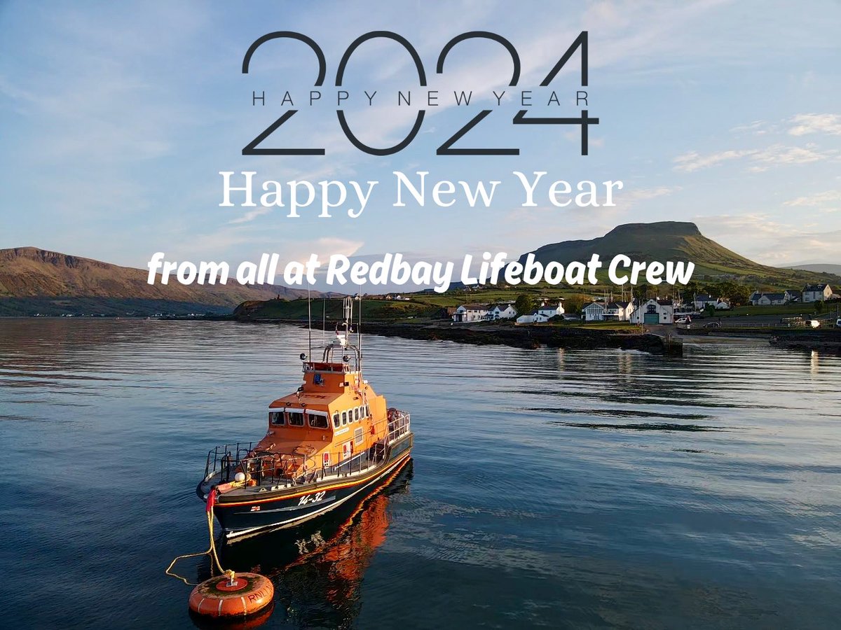 Wishing all our supporters a Happy and Safe New Year. Best Wishes for 2024 @Redbaycrew #RNLI