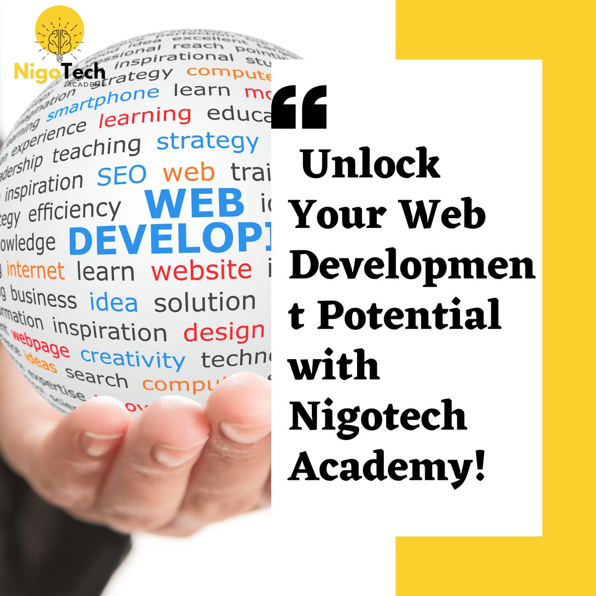 Nigotechsolute's tweet photo. 🚀 Unlock Your Web Development Potential with Nigotech Academy! 

Ready to craft stunning websites and explore the world of web development? 

Join Nigotech Academy's comprehensive Web Development Training Program! 
#webdevelopment #Kuda #tiwasavage https://t.co/4H4n1YId8q