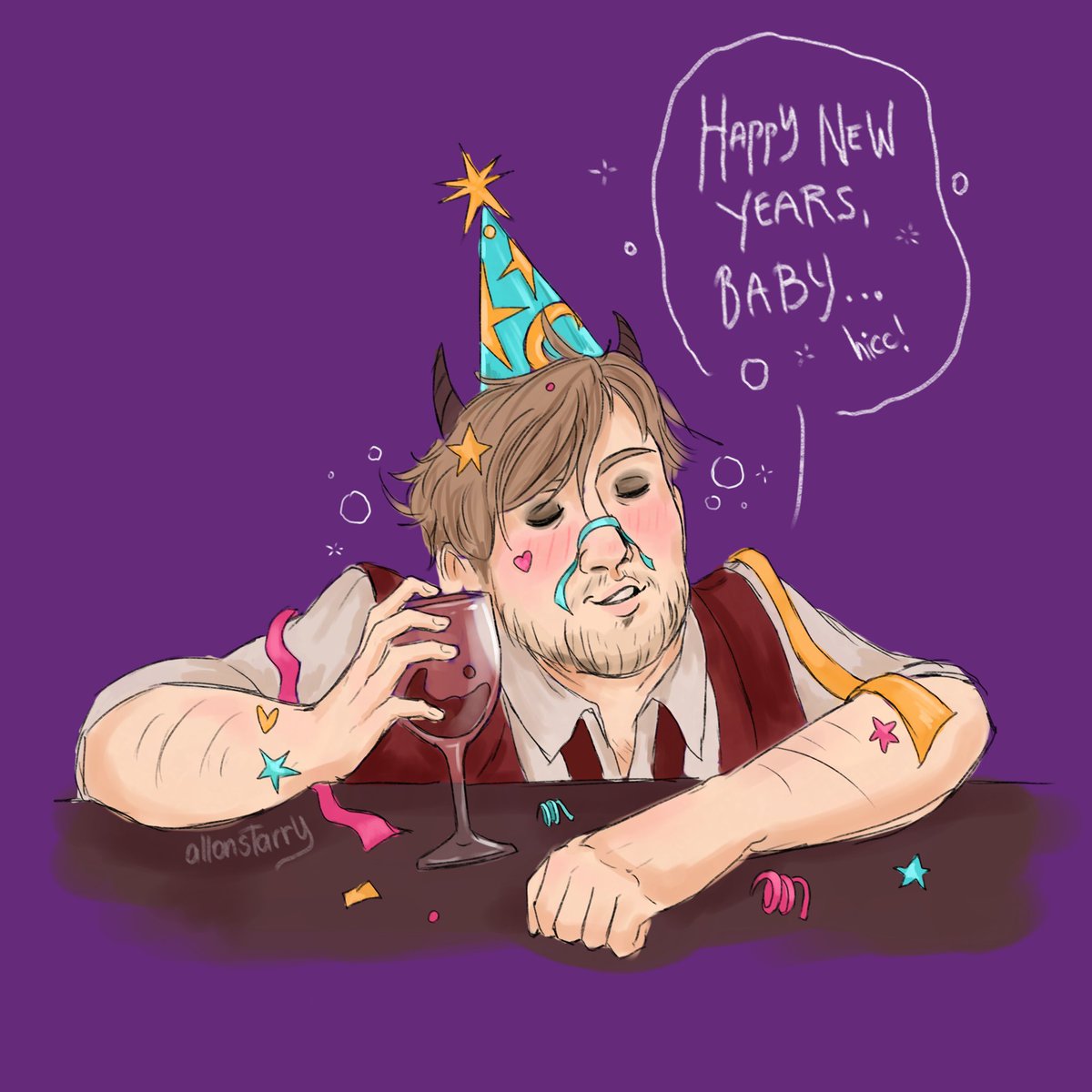 allonstarry's tweet image. last art for 2023! Happy New Year!! ♡

[ #falloutboy ]