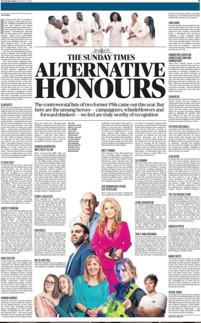 TomHCalver's tweet photo. It was a privilege to compile this year’s list. The full selection is in today’s Sunday Times

https://t.co/4i06B5EAVI https://t.co/GrehipDl9h