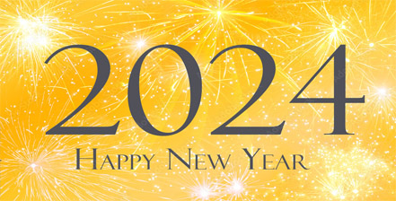 With best wishes for health, happiness and all things pleasant in 2024!