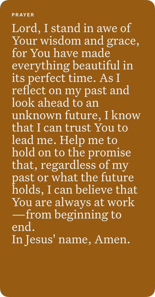 From the beginning to the end God is with us 🙏🏽