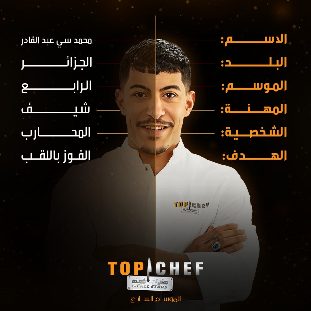 المحارب عاد للمشاركة ومصمم للفوز باللقب.. مين اشتاق للشيف محمد 🤩 

#MBCTopChef 
#mbc1