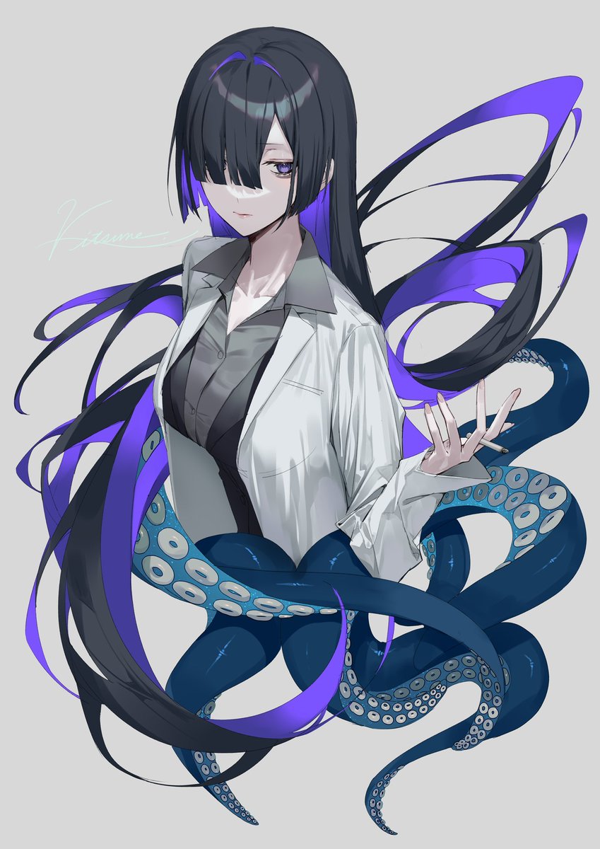 kitsune_ncv's tweet photo. 今年描いた絵4枚も集められなかったので夜語トバリおまとめセット置いときます https://t.co/PbRoKRp05S
